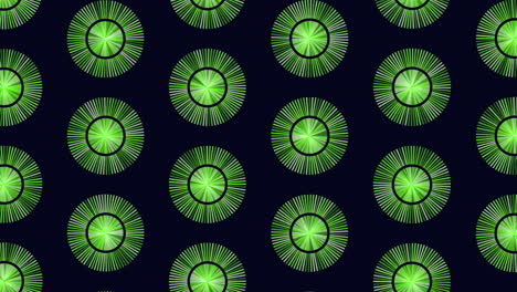 Futuristic-circles-pattern-with-rainbow-neon-lines