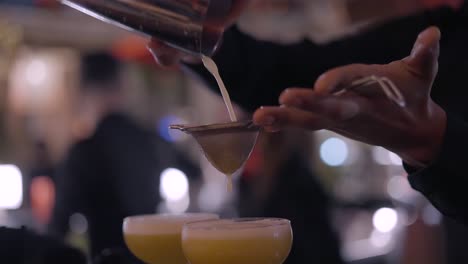 bartender making cocktails