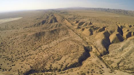 aerial over the san andreas fault in california 2