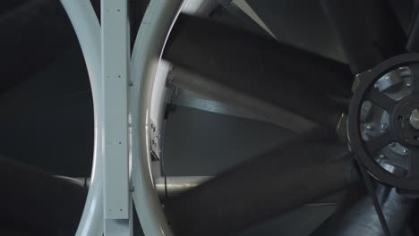 two air conditioner turbine spinning