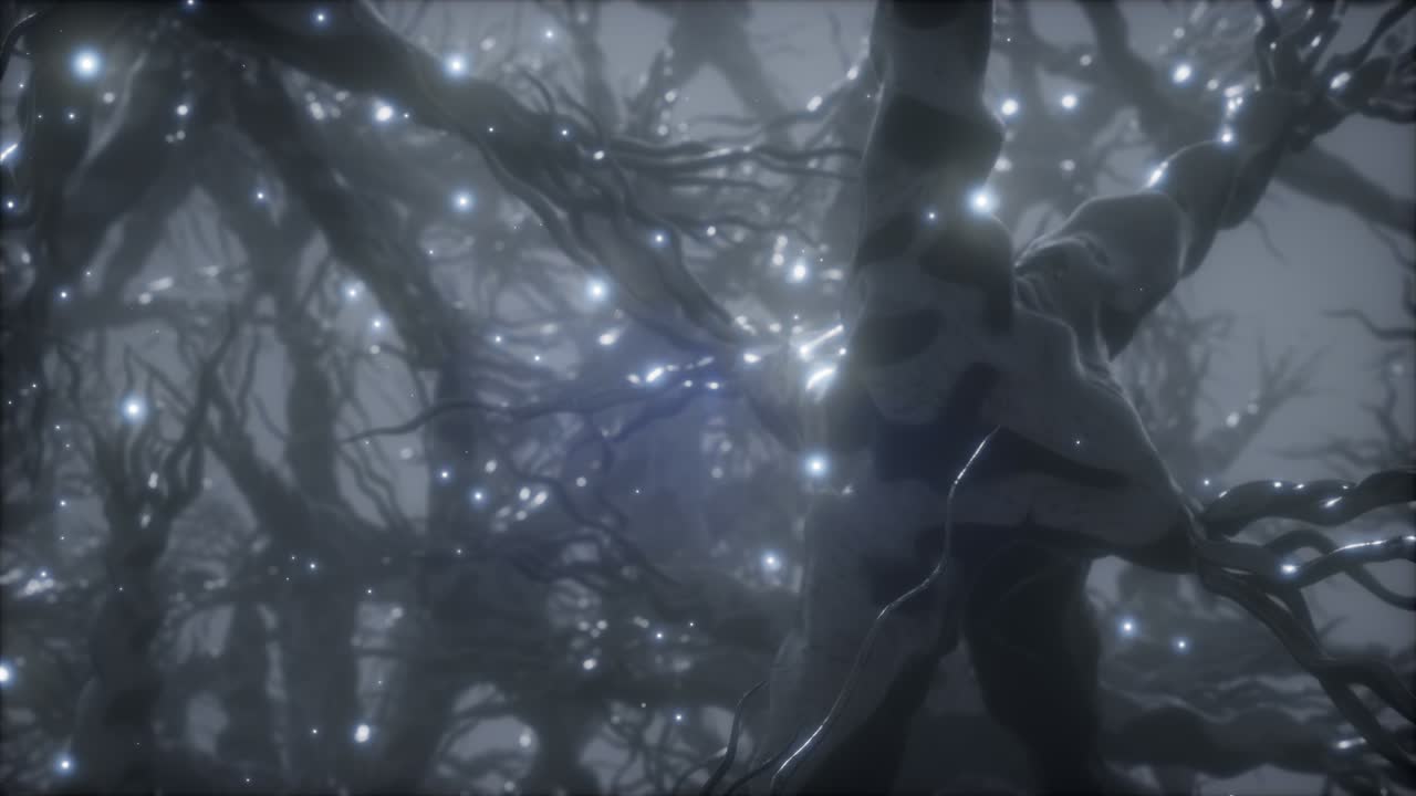 뇌 안의 신경 세포 네트워크를 통해 여행합니다.