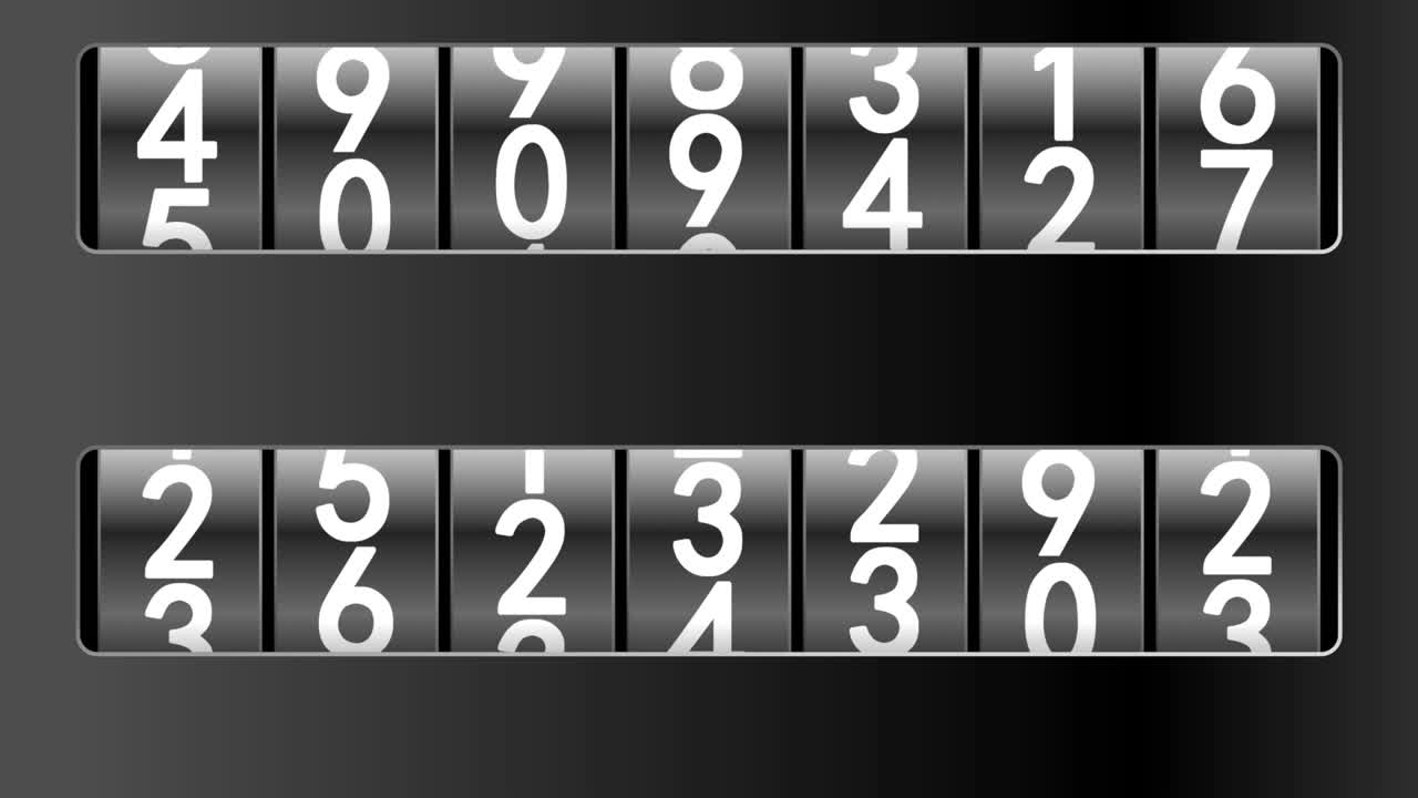 mostradores con marcos negros