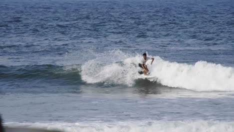 surfing in the ocean