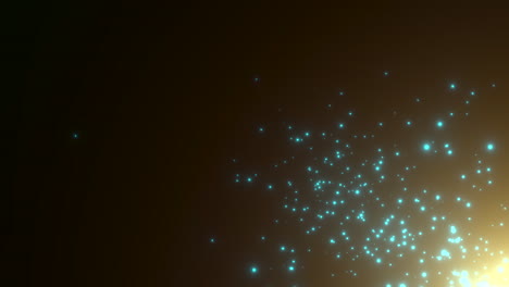 Blaue-Glitzer-Und-Sterne-In-Dunklen-Sternenfeldern-Der-Galaxie