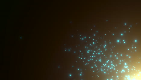 brillos azules y estrellas en los oscuros campos estrellados de la galaxia