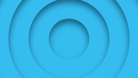 el círculo azul del papel de arte de la onda de movimiento de bucle. vídeo de fondo abstracto de bucle sin costuras.