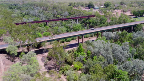 Drohne-Antenne-Outback-Australien-Ländliches-Nördliches-Territorium