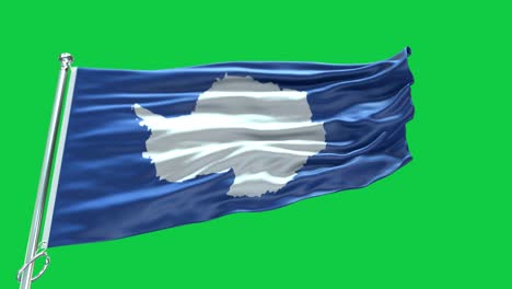 4k bandera muy detallada de la antártida - bandera de la antarctica muy detallada - bandera nacional de la antartida patrón de ondas elementos en bucle