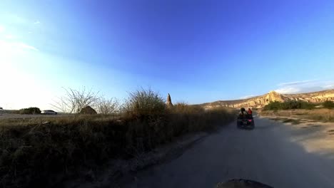 discover the scenic beauty of cappadocia’s valleys and rock formations on an atv, a thrilling adventure in turkey