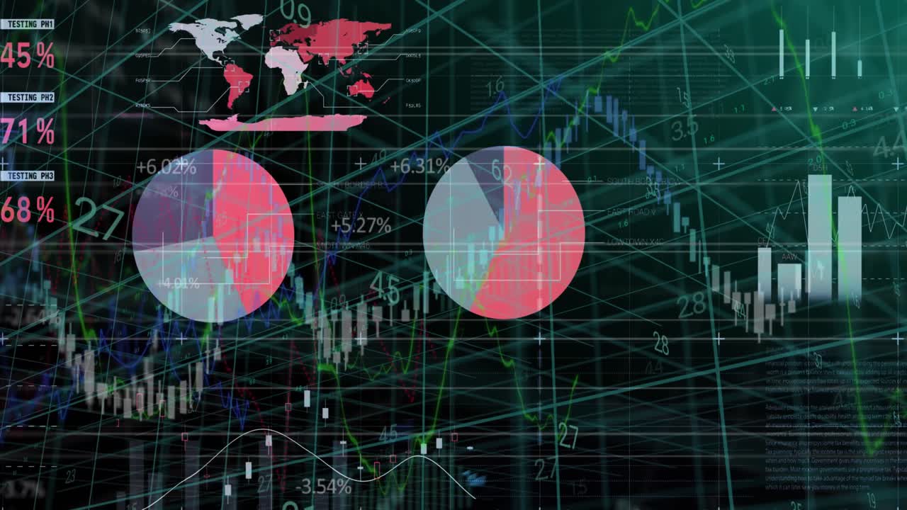 그리드를 통한 금융 데이터 처리의 애니메이션