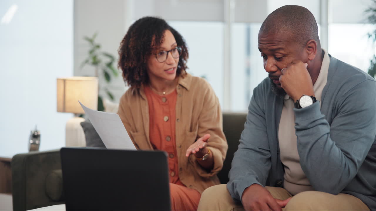 Couple Arguing About Bills