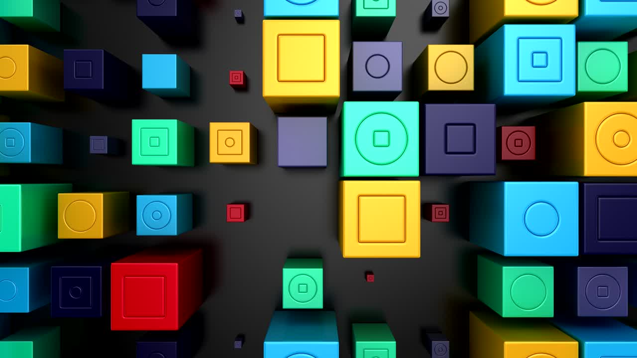 fondo de cubos animados