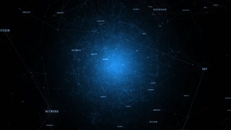 mundo de los negocios digitales con movimiento de esfera