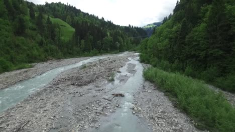 mountain river in switzerland