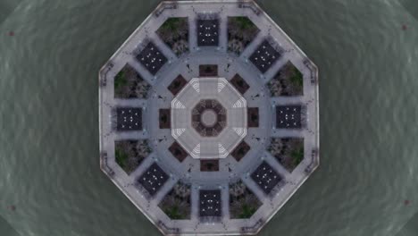 city new york kaleidoscope landscape mandala animation graphic party background led trance trippy