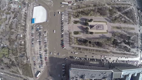 plaza de los soldados caídos en volgograd vista aérea