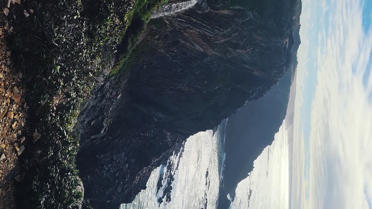Almograve Beach, Alentejo, Portugal, Vicentine Coast Natural Park Portugal, Hiking Rota Vicentina the Fisherman's Trail Along the Alentejo Coastline to Wild and Rugged Beaches Narrow Cliff Side Paths