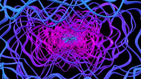 abstract morphing neon lines background