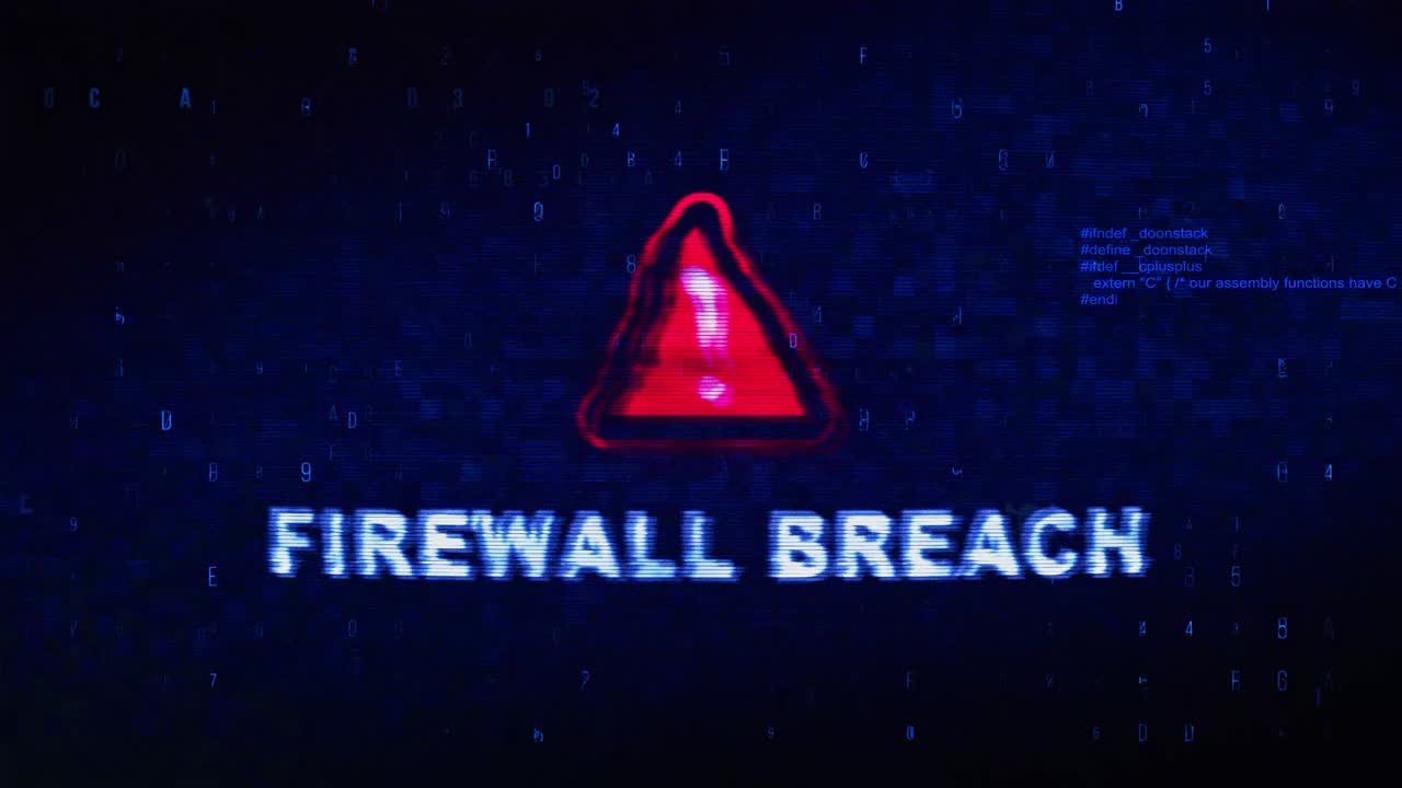 Firewall Breach Alert - Error Message