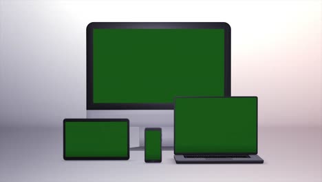 pantalla verde de un ordenador, una tableta o un teléfono inteligente