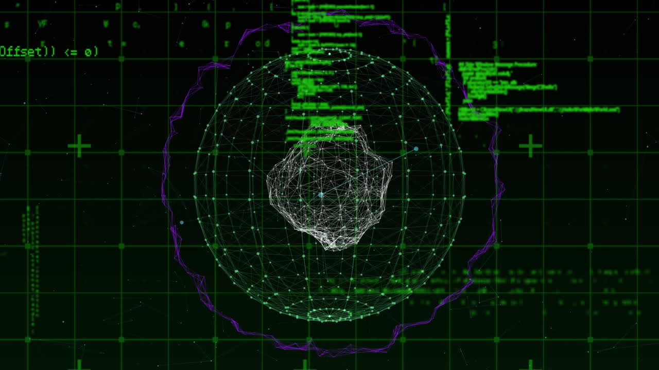 Data processing against globe of network of connections
