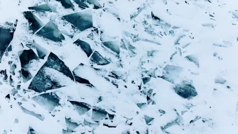 a cinematic drone perspective capturing the frozen majesty of lake michigan