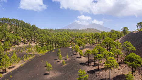 drone lapse-hyper lapse del volcán el teide en tenerife