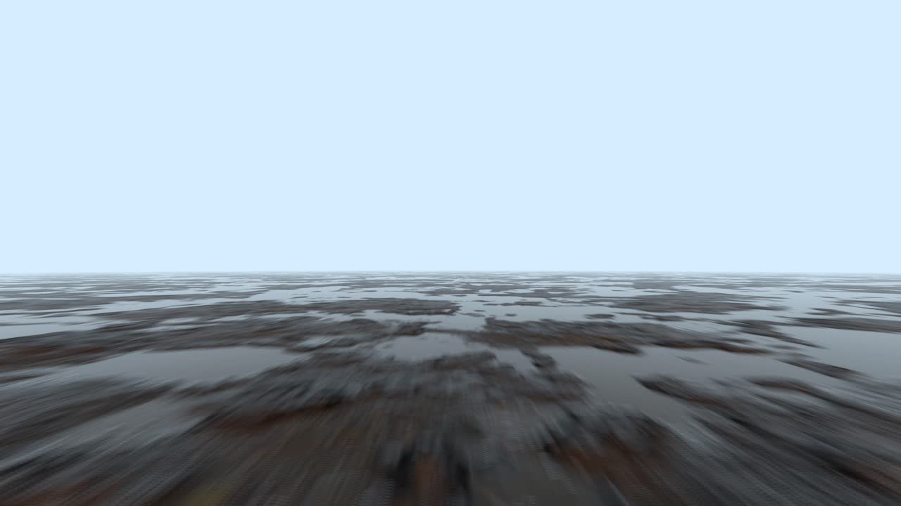 Earth's Horizon Landscape – Aerial Fly Over