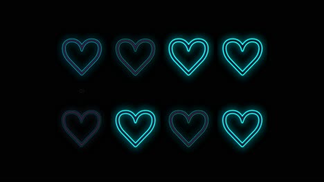 Hearts-pattern-with-pulsing-neon-blue-light-5