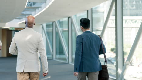 business men, fist bump and greeting to celebrate