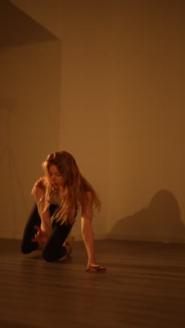 contemporary dance performance in a studio