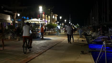 a nice warm night at the seafront