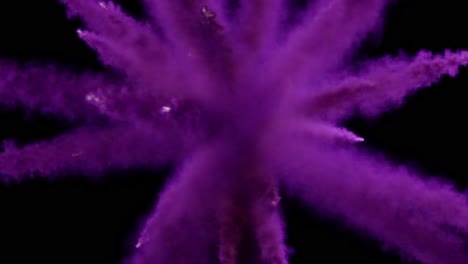 purple powder explosion