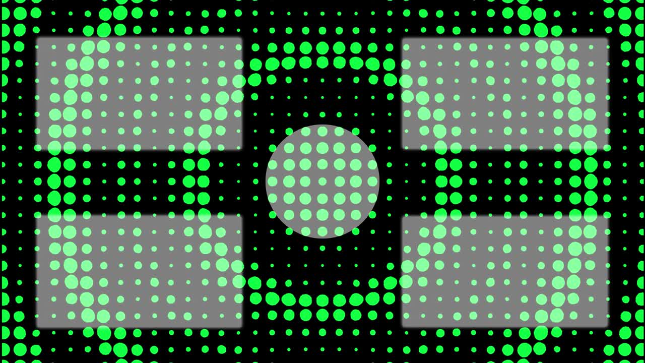 gráficos de movimiento de pantalla de extremo de la tarjeta de extremo de movimiento de onda circular de punto