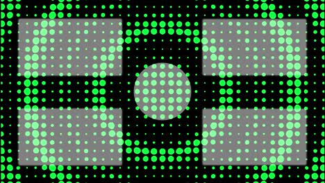 gráficos de movimiento de pantalla de extremo de la tarjeta de extremo de movimiento de onda circular de punto