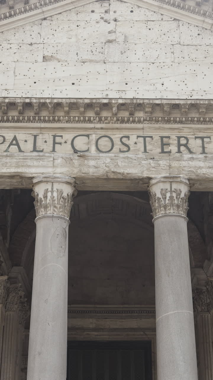 detalle de la arquitectura romana en un sitio histórico