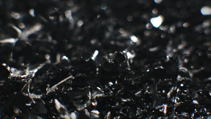 Metal fillings close-up shot