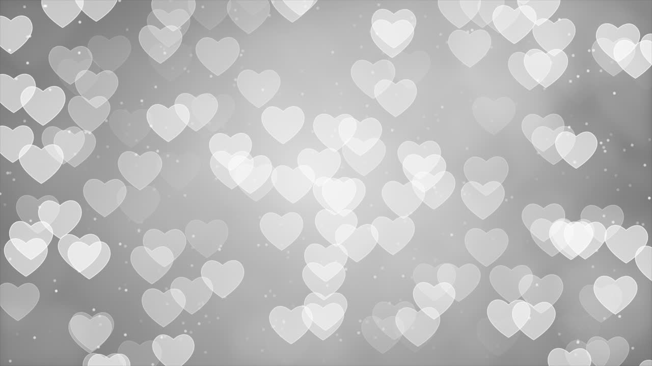Abstract Gray Hearts Background