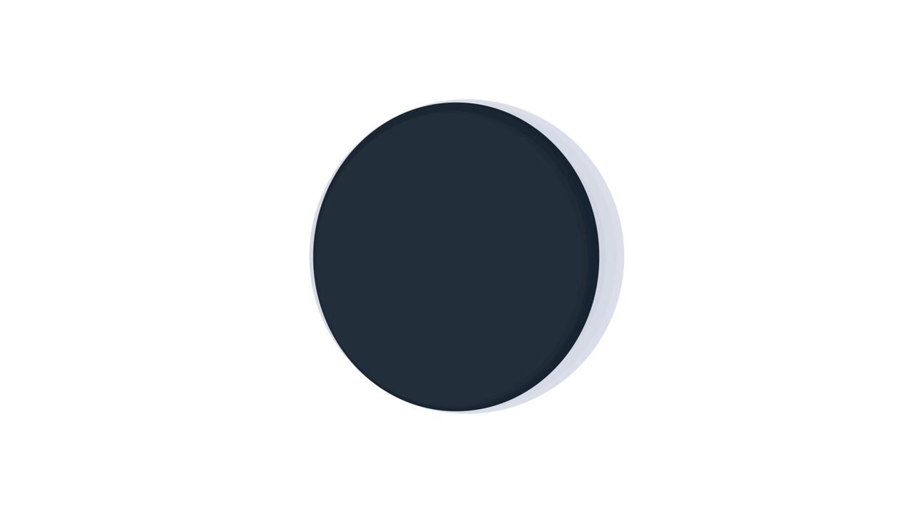 Animazione di caricamento circolare minimalista con effetto a scorrimento.