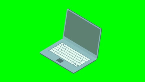 las manos están hackeando una computadora portátil en isométrico.