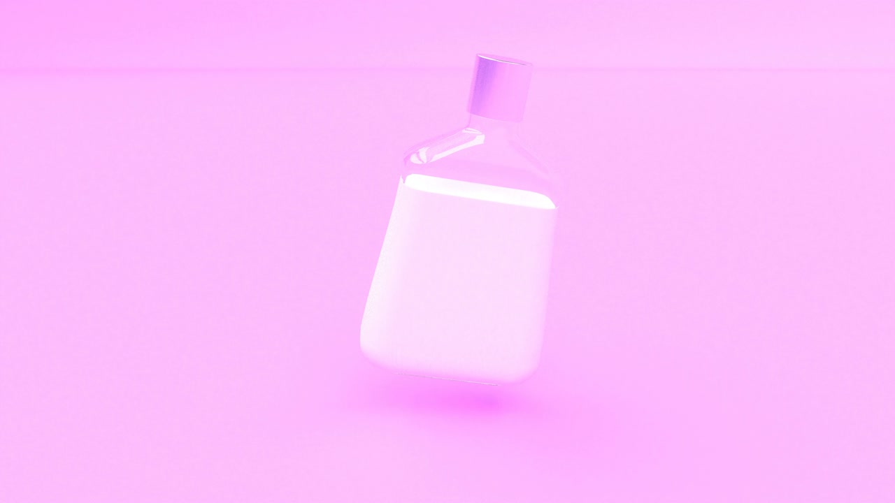 Pink cream mockup glass jar Skin care concept able to loop seamless 4k