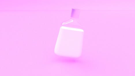 pink cream mockup glass jar skin care concept able to loop seamless 4k
