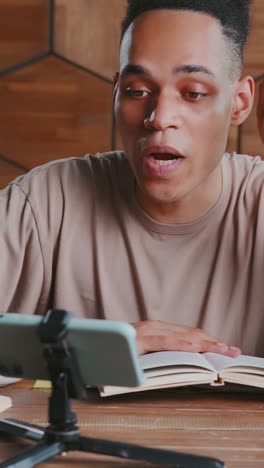 engaging online discussion with a student in a cozy home setting