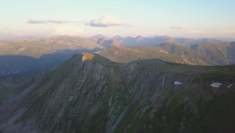 mountain scenery at sunset