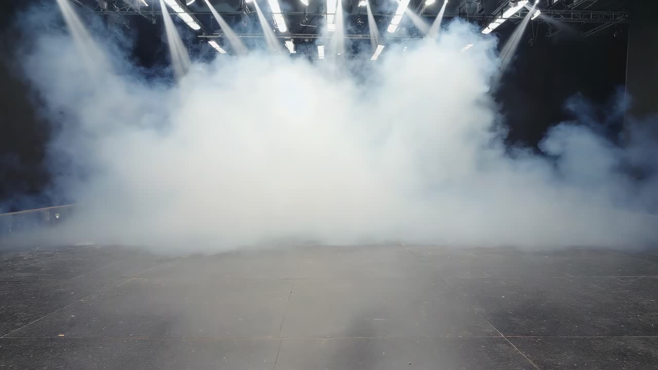 A smoky stage performance