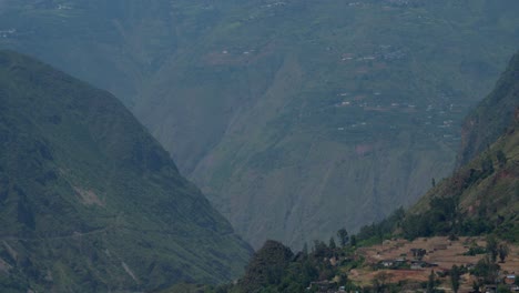 Drone-footage-of-Chinese-Yunnan-mountain-rural-village-scenery