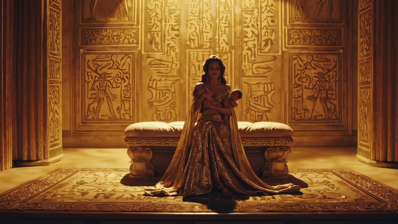 Ancient Egyptian Mother and Child