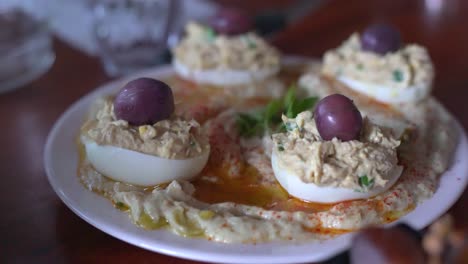 egg and mustard eggplant salad