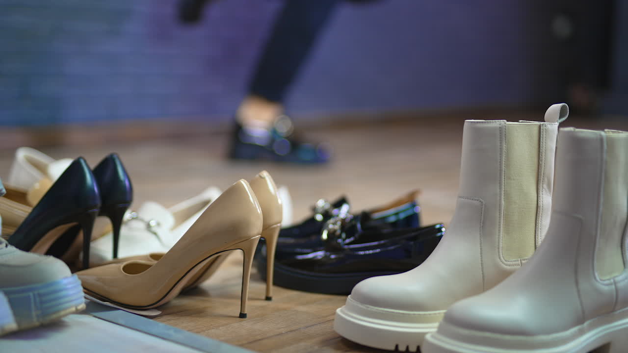 Variety of Women's Shoes on Display