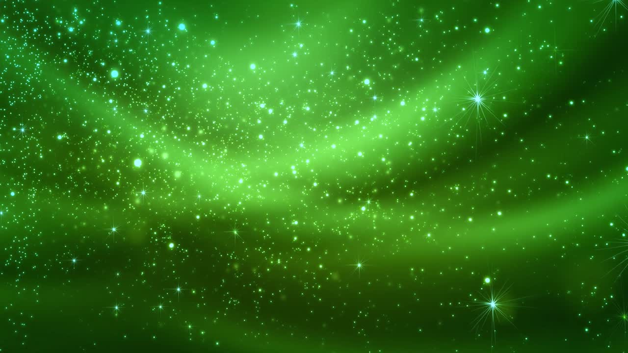 Green Starry Galaxy